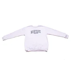 Adult Montauk The End Embroidered Nantucket Crewneck in Lavender