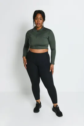 Curve Energise 7/8 Sports Leggings - Midnight Black Curve Energise 7/8 Sports Leggings - Midnight Black