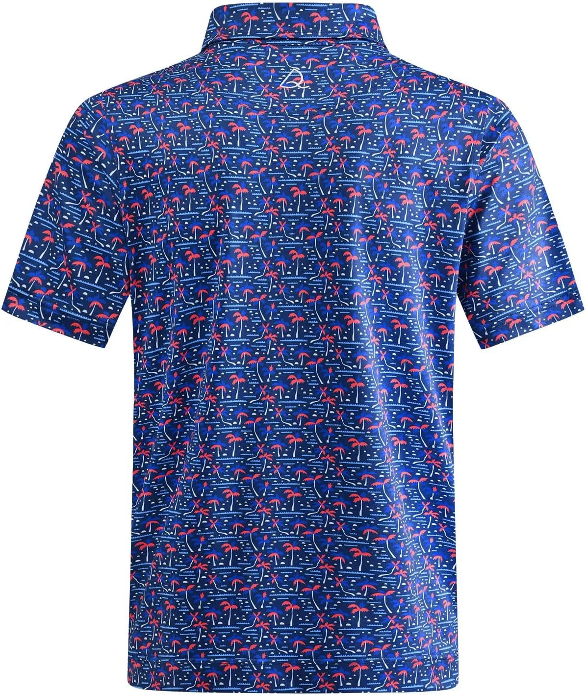 DEOLAX Mens Golf Shirt Fashion Prints Athletic Mens Polo Shirts Short Sleeve Classic Casual Dry Fit Soft Golf Shirts for Men