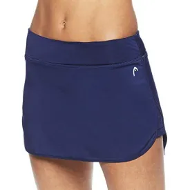 HEAD Women's Athletic Tennis Skort - Performance Training & Running Skirt - Medieval Blue Spike Skort, Small