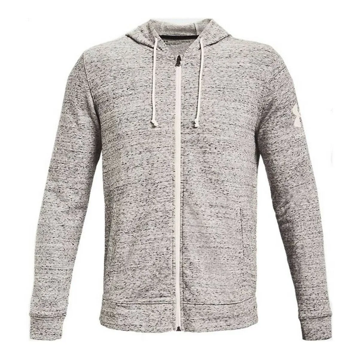 Men'S Sports Jacket Under Armour Rival Terry Fz Light Grey