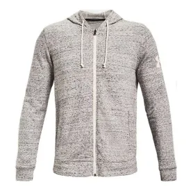 Men'S Sports Jacket Under Armour Rival Terry Fz Light Grey