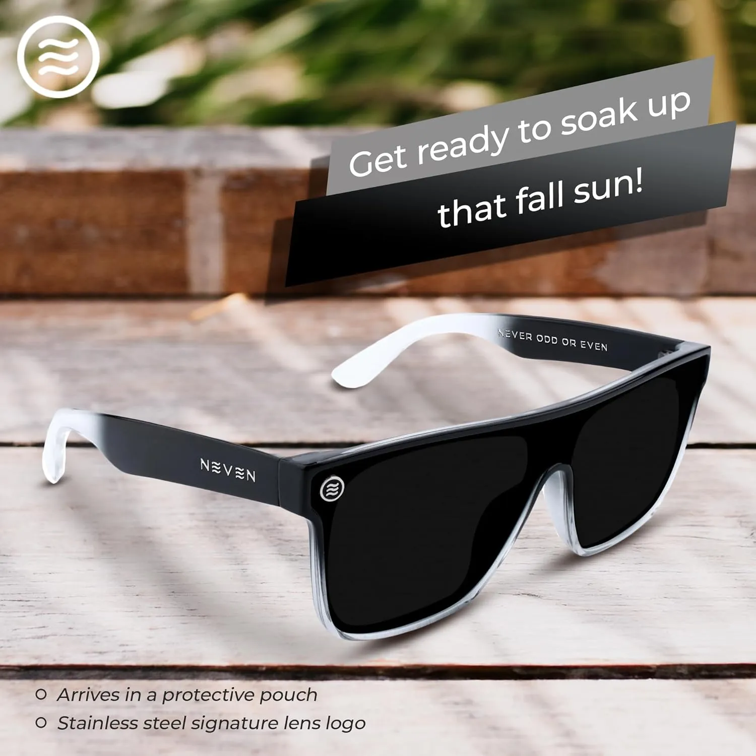 NEVEN Legend TR90 UV Polarized Sunglasses for Men & Women - Timeless Square Glasses for Sports