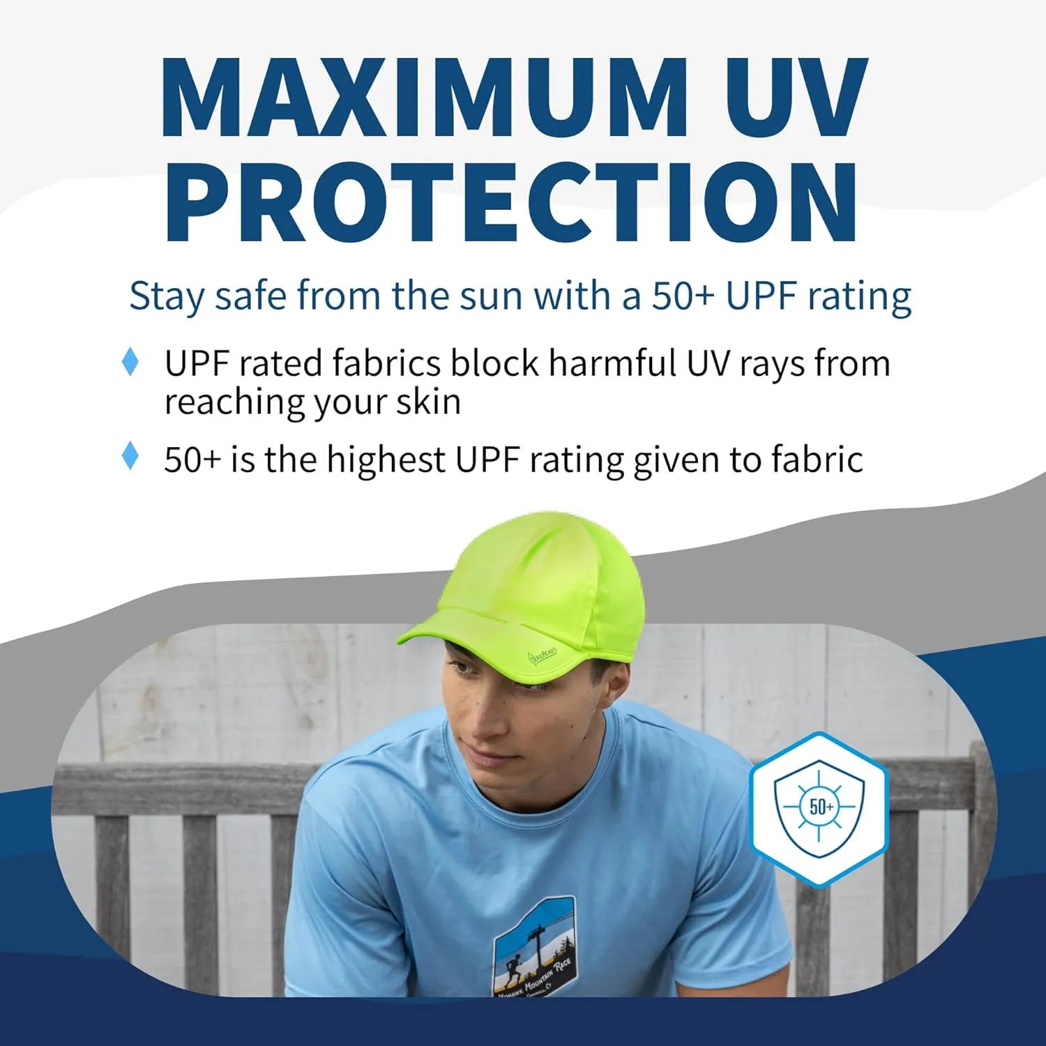 TrailHeads Men??s Running Hat with UV Protection | Quick Dry Sports Hats for Men | UPF 50 Hats | Summer Hats for Men