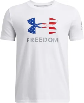 Under Armour Boys' Freedom Big Logo Short Sleeve T Shirt